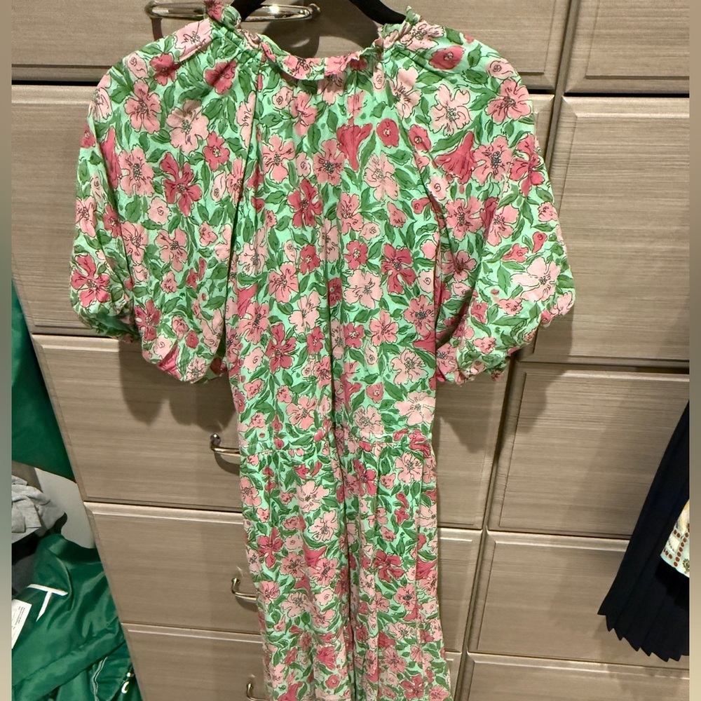 Banjanan Green and Pink Floral Dress - Picture 3 of 4